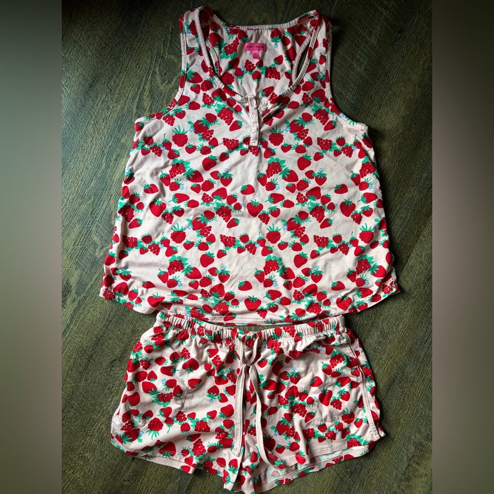 Betsey Johnson: Berry Lounge/PJ Set Woman’s Medium